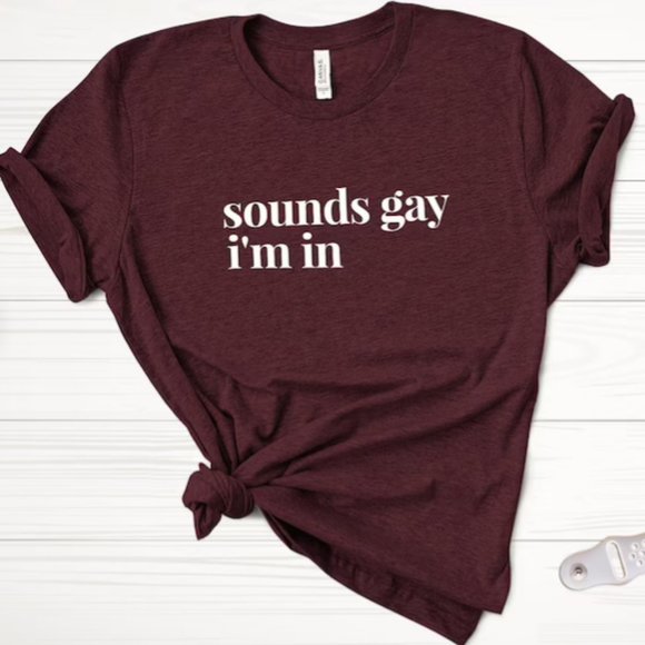 Sounds Gay I'm In shirt lgbt shirt pride shirt gay pride lesbian shirt gay